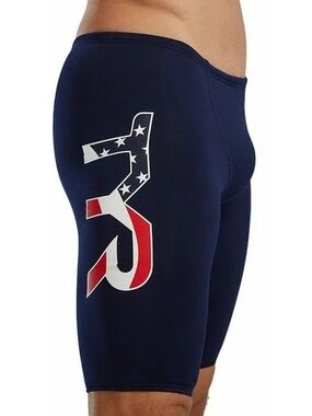 TYR Durafast Elite Jammer swim shorts Men's Size small 30 USA Large LOGO